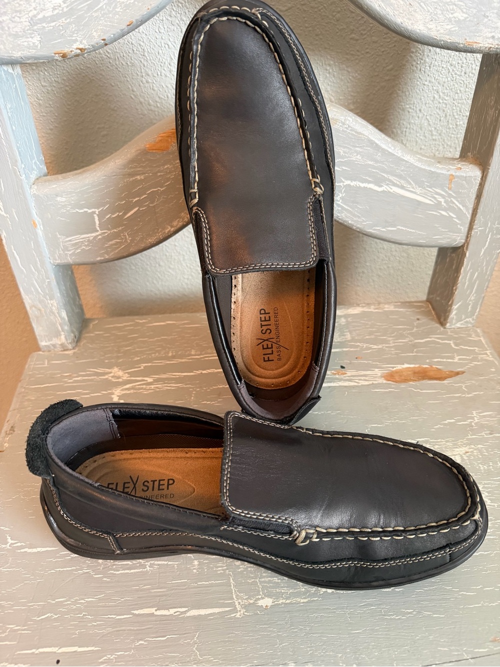 G.H. Bass & Co. Dark Brown Leather Slip-On Loafers